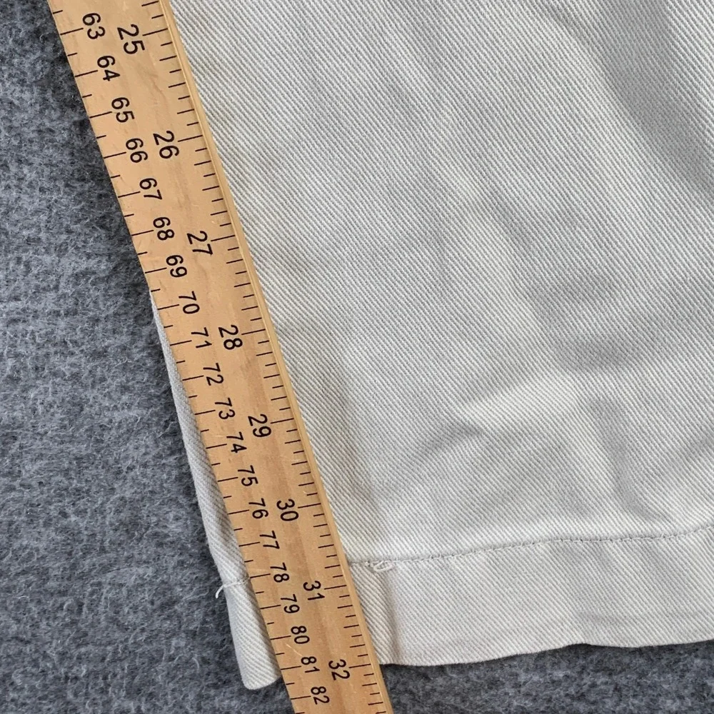 Vintage Polo Ralph Lauren Pleated Chino Men 30x32 Cream Y2K Baggy Polo Jeans